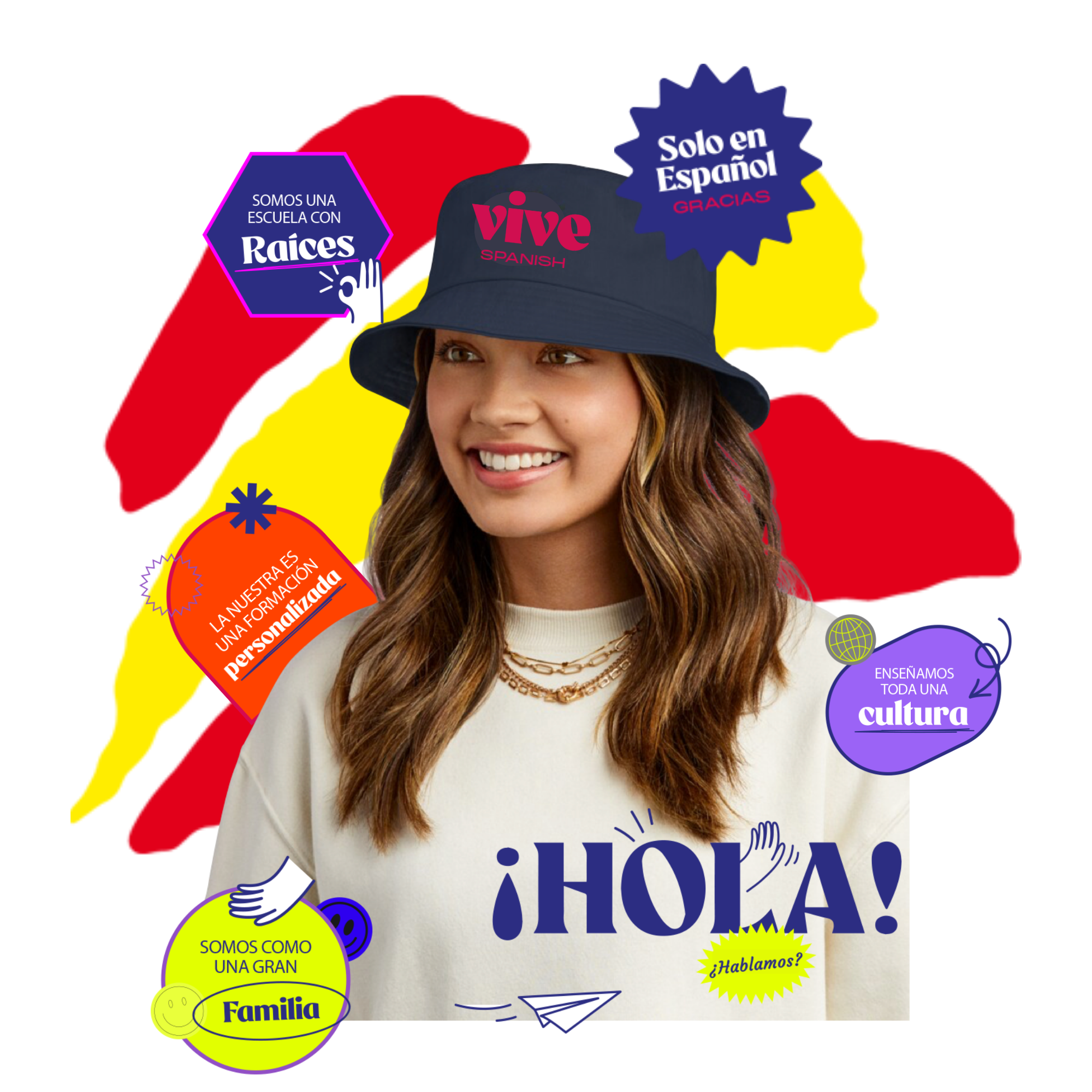 Vive Spanish promotional graphic